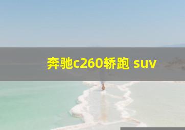 奔驰c260轿跑 suv